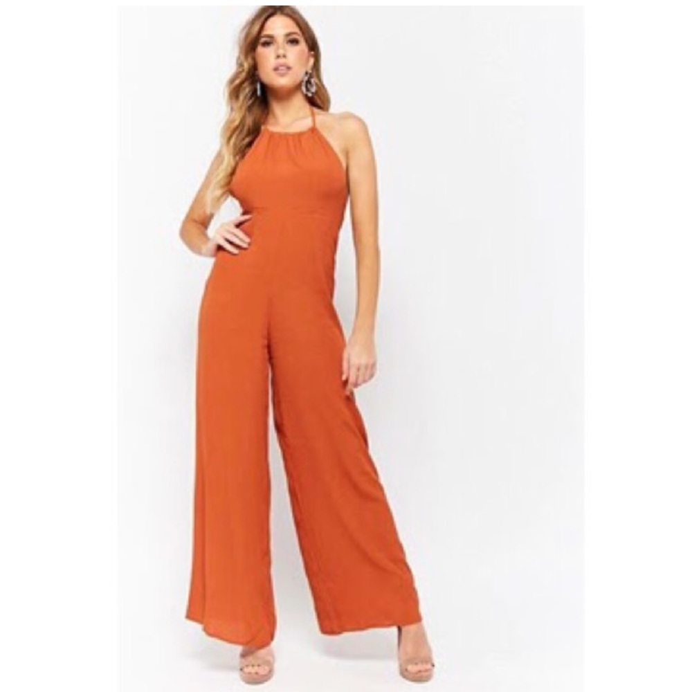 Burnt orange jumpsuit